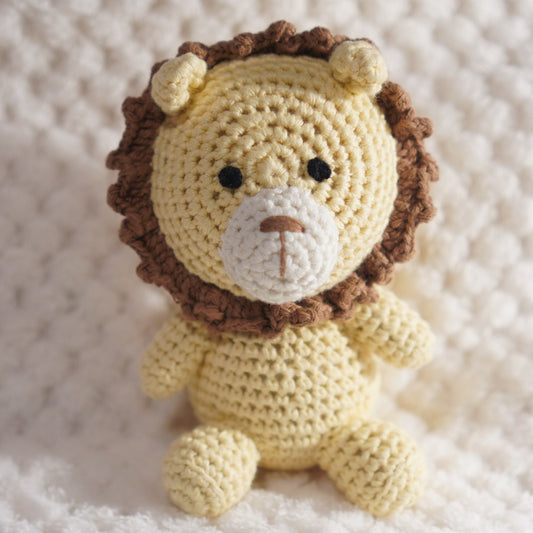 Little Lion, Handmade Crochet, Finished Toy, Amigurumi, Doll, Gifts